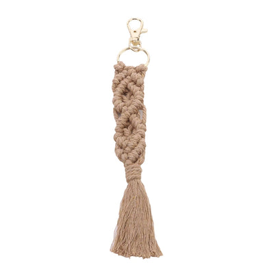Boho Style Macrame Braided Keychain