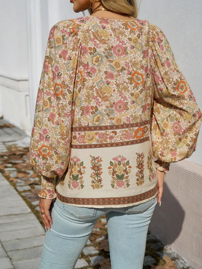Coral Boho Blouse