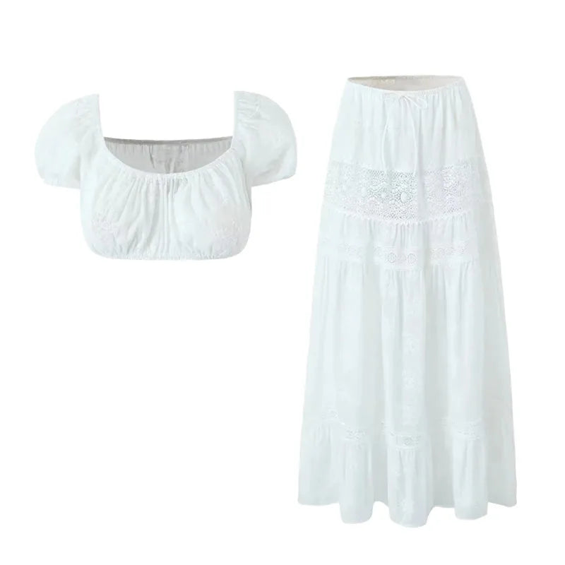 Fenora Maxi Skirt & Crop Top Set