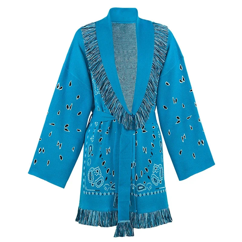 Paisley Knitted Cardigan