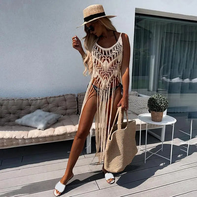 Seabreeze Crochet Bikini Cover Dress