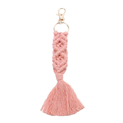 Boho Style Macrame Braided Keychain