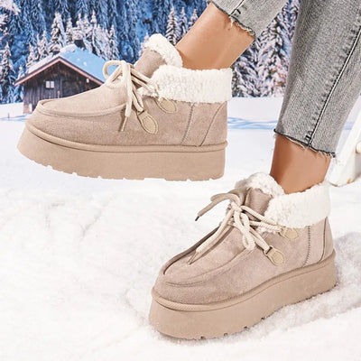 Winter Rose Platform Boots