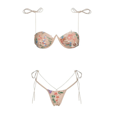 Odessia Embroidered Bikini Set