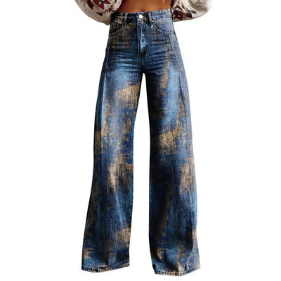 Blossom Wide Leg Flare Jeans
