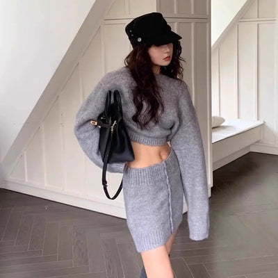 Salah Cozy Sweater & Skirt Set