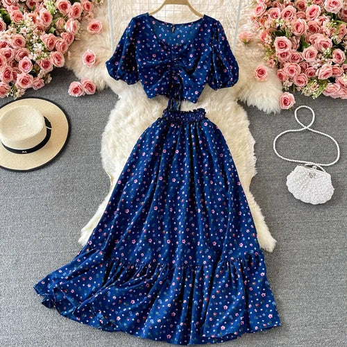Garden Bloom Top & Maxi Skirt Set