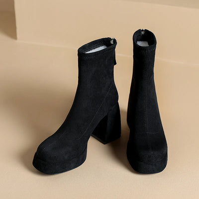Golden Drift Chunky Boots