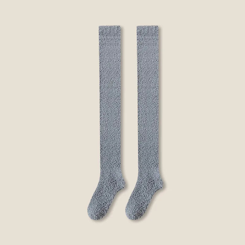 Knee-High Women's Fuzzy Socks