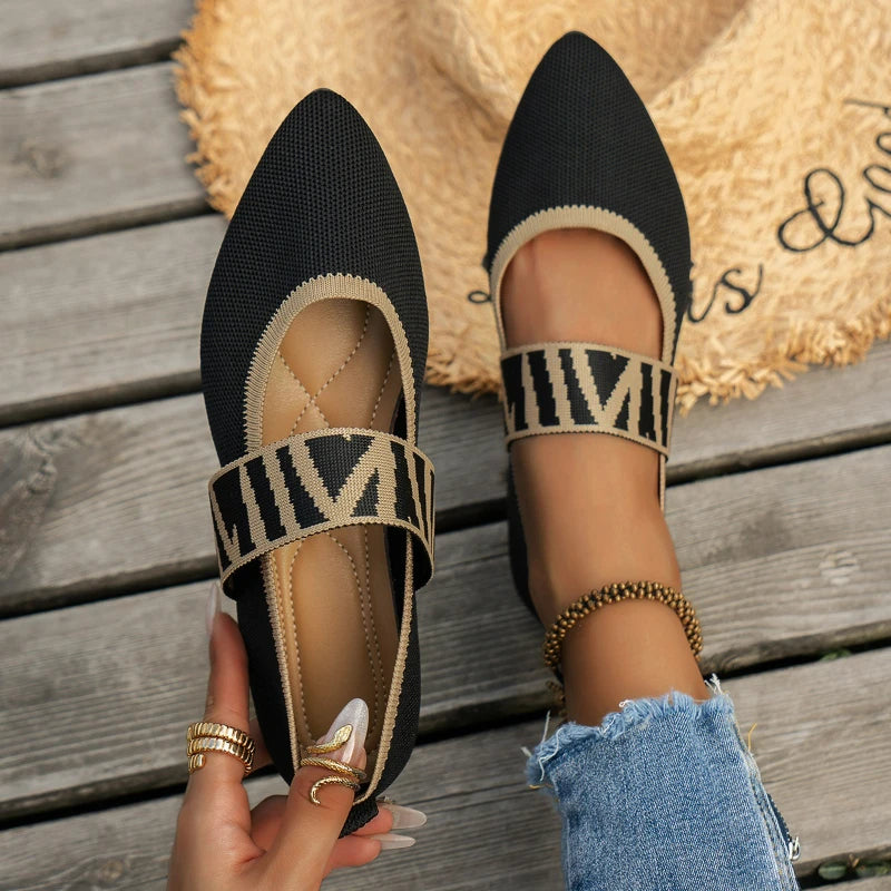 Roselane Knitted Flats