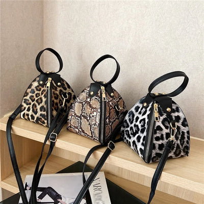 Animal Print Dumpling Purse