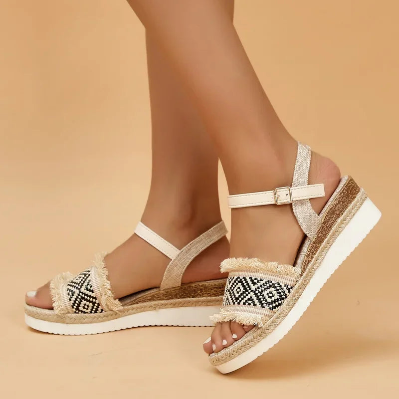 Fern Strap-On Wedges