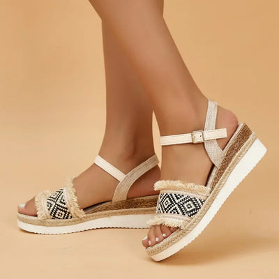 Fern Strap-On Wedges