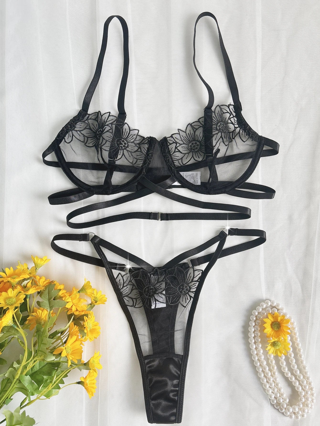Palmera Floral Bra & Underwear Set