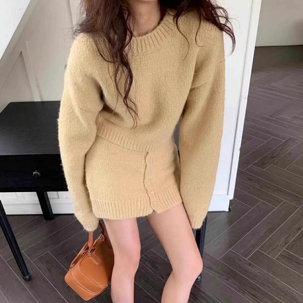 Salah Cozy Sweater & Skirt Set