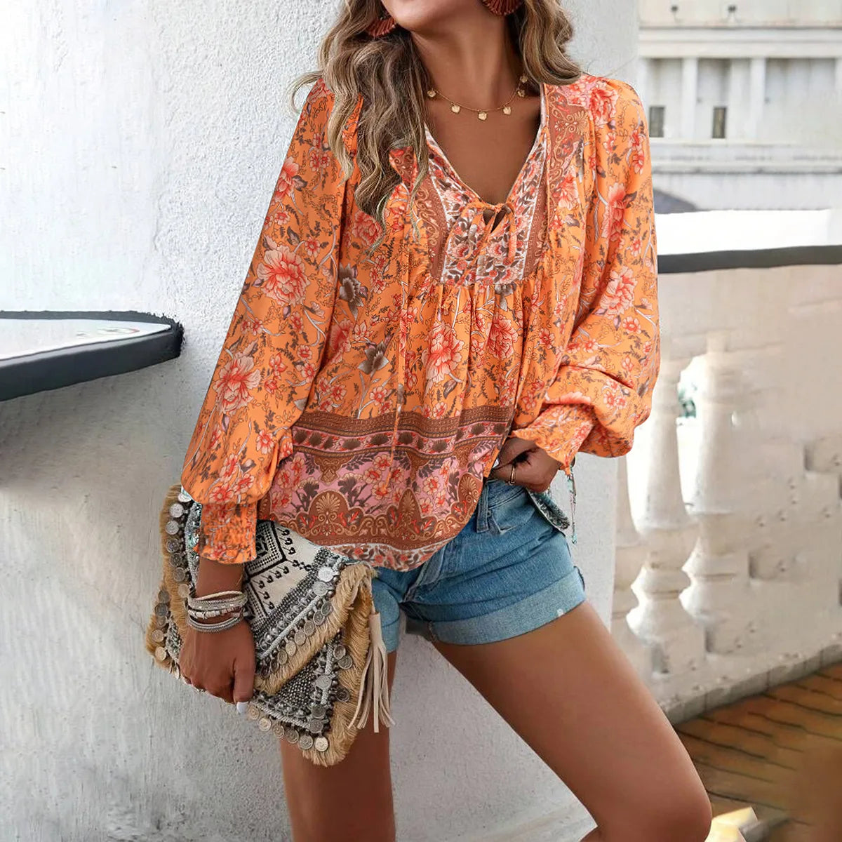 Moonlight Floral Blouse