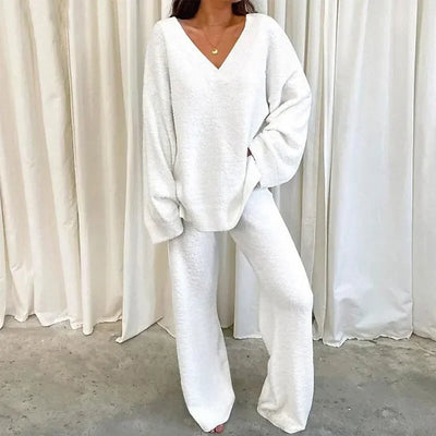 2 Piece V Neck Lounge Set