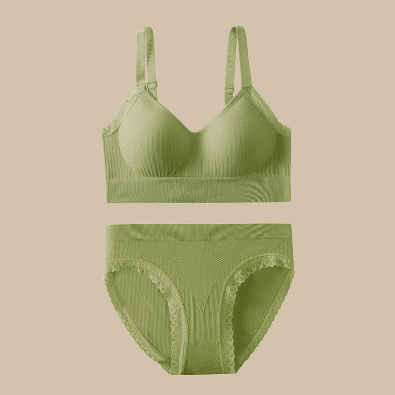 Coralfen 2 Piece Comfy Bra & Underwear Set