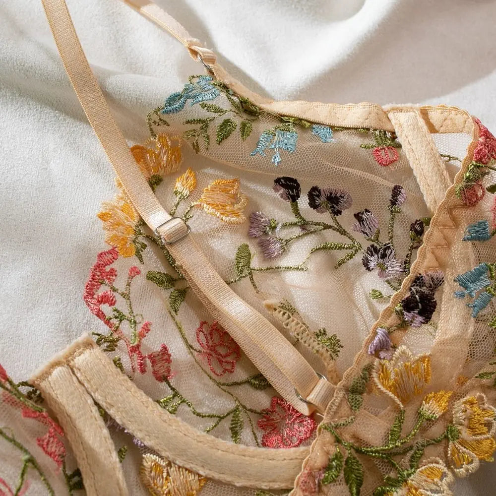 Kalabasa 2 Piece Floral Bra & Underwear Set