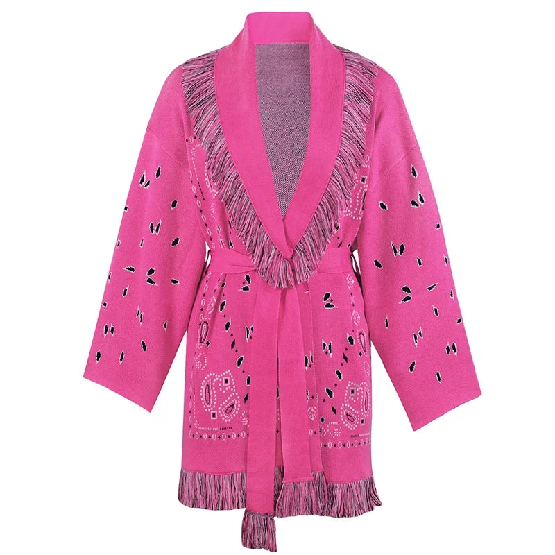 Paisley Knitted Cardigan