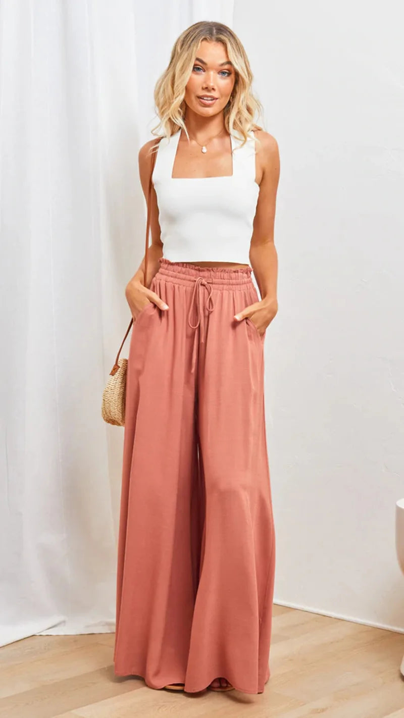 Caresse Wide Leg Boho Pants