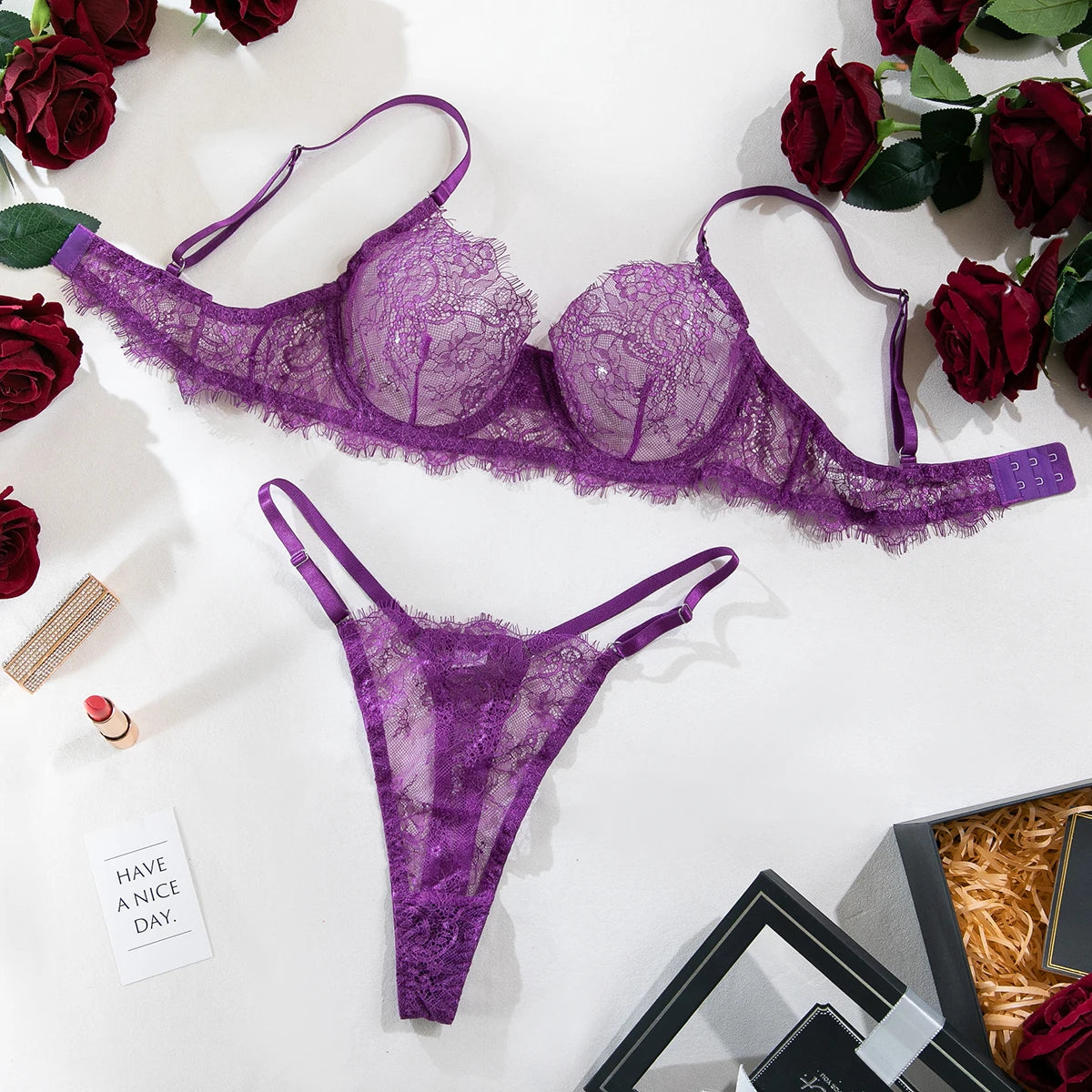 Lace Aveline Bra & Underwear Set