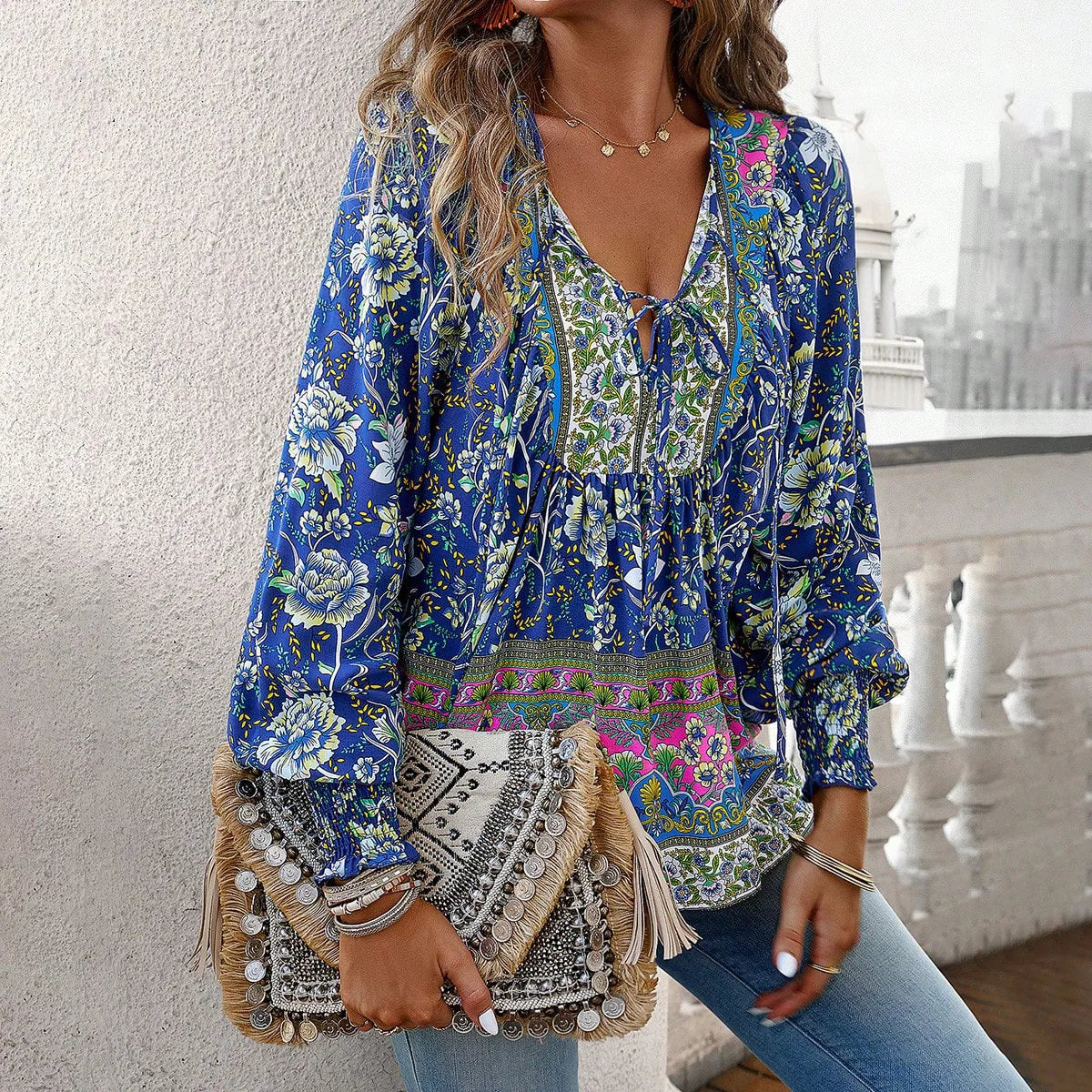 Moonlight Floral Blouse