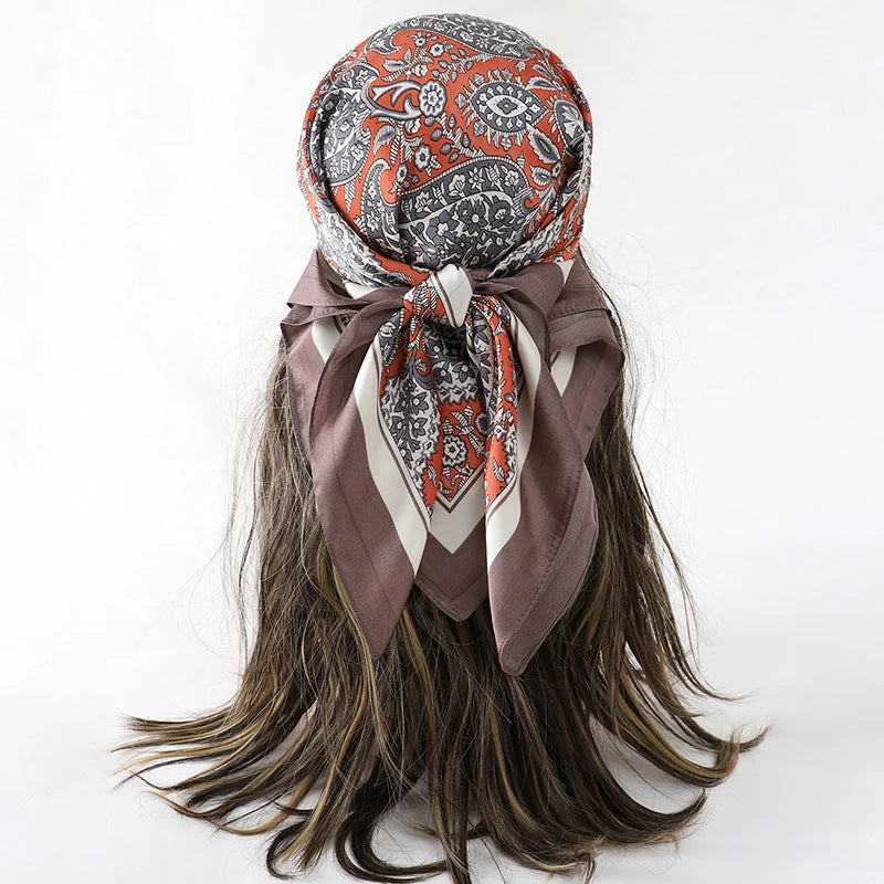 Orea Flow Silk Head Scarf