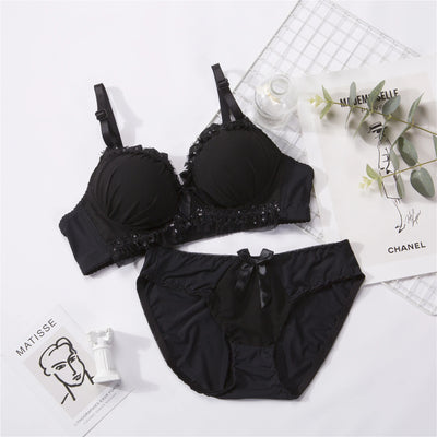 Non-Wired Push-Up Bra & Underwear Set
