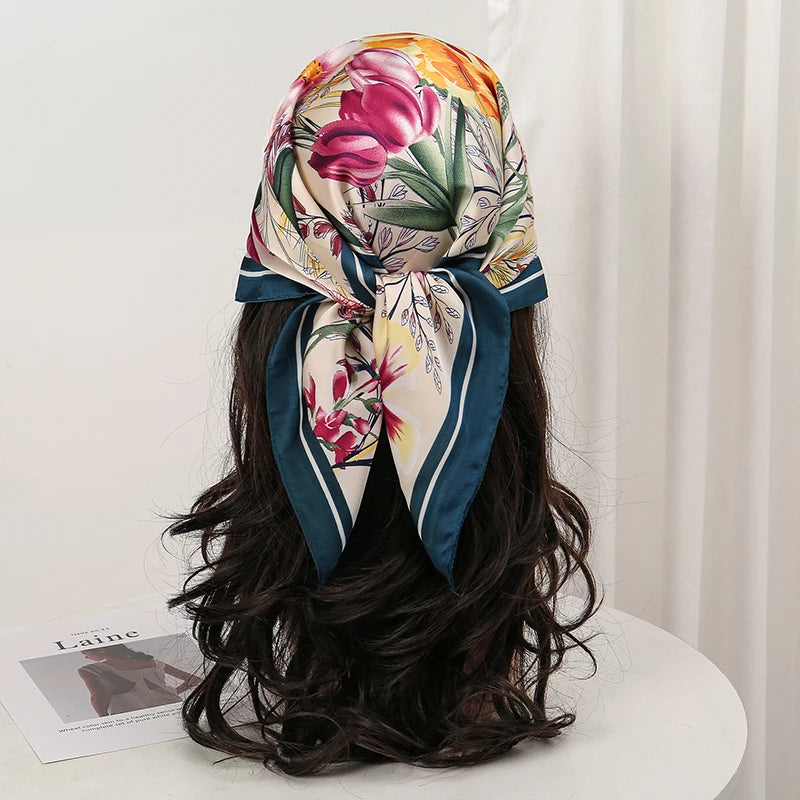 Orea Flow Silk Head Scarf