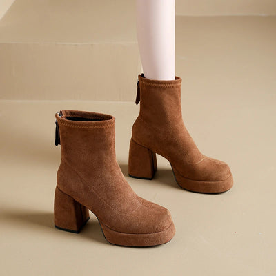 Golden Drift Chunky Boots