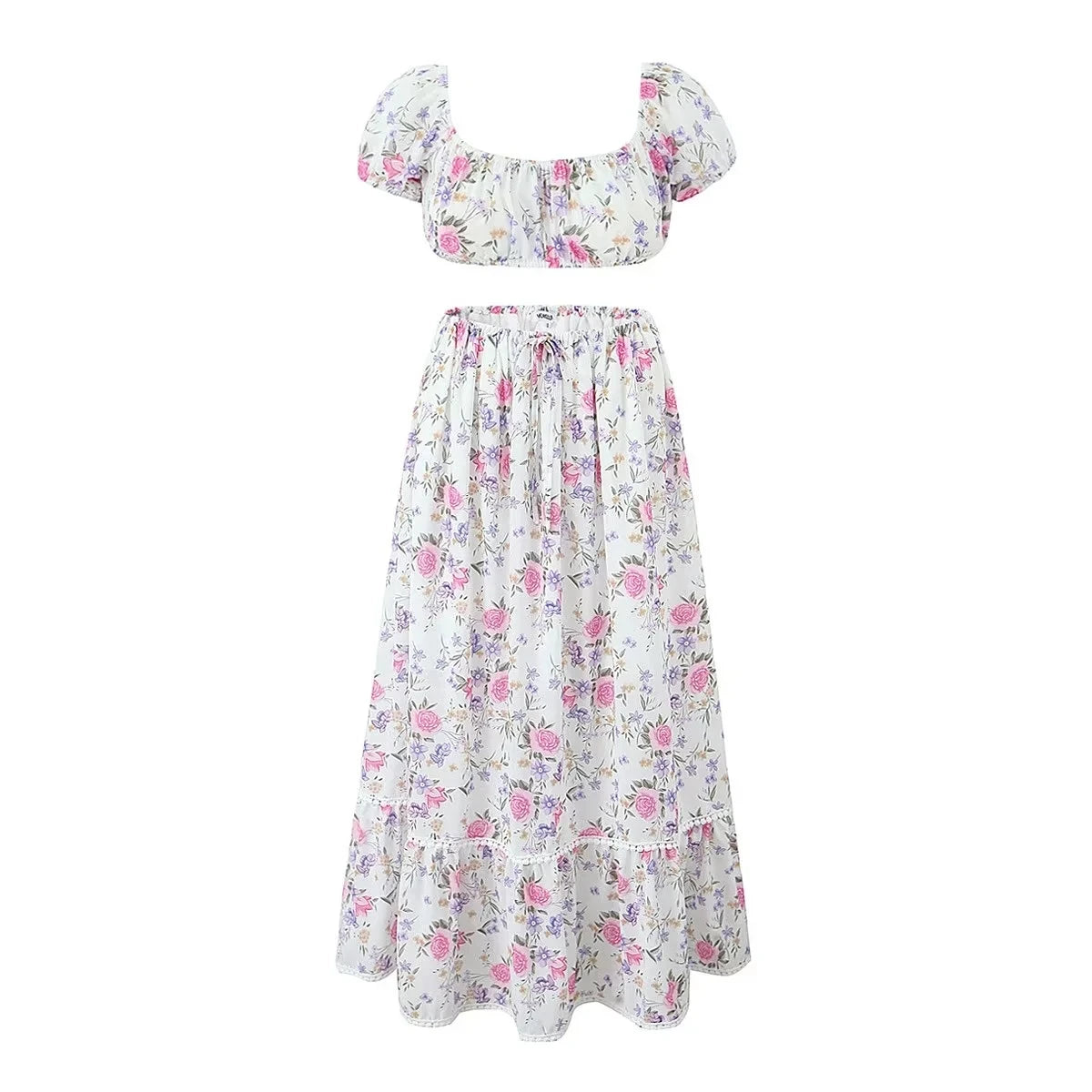 Fenora Maxi Skirt & Crop Top Set