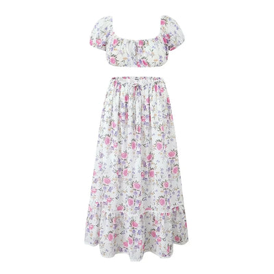 Fenora Maxi Skirt & Crop Top Set