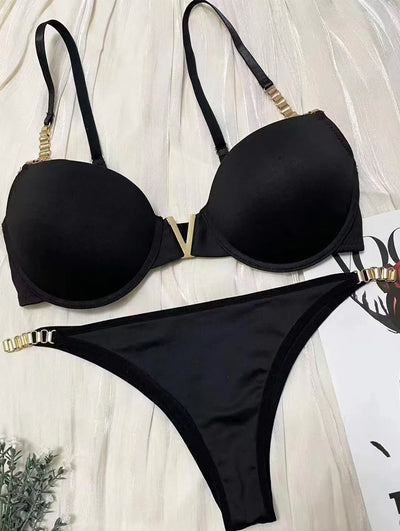 Golden Aura Bra & Underwear Set