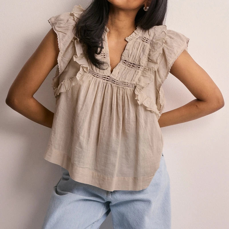 Ivory Drift Top
