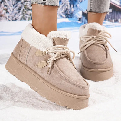 Winter Rose Platform Boots