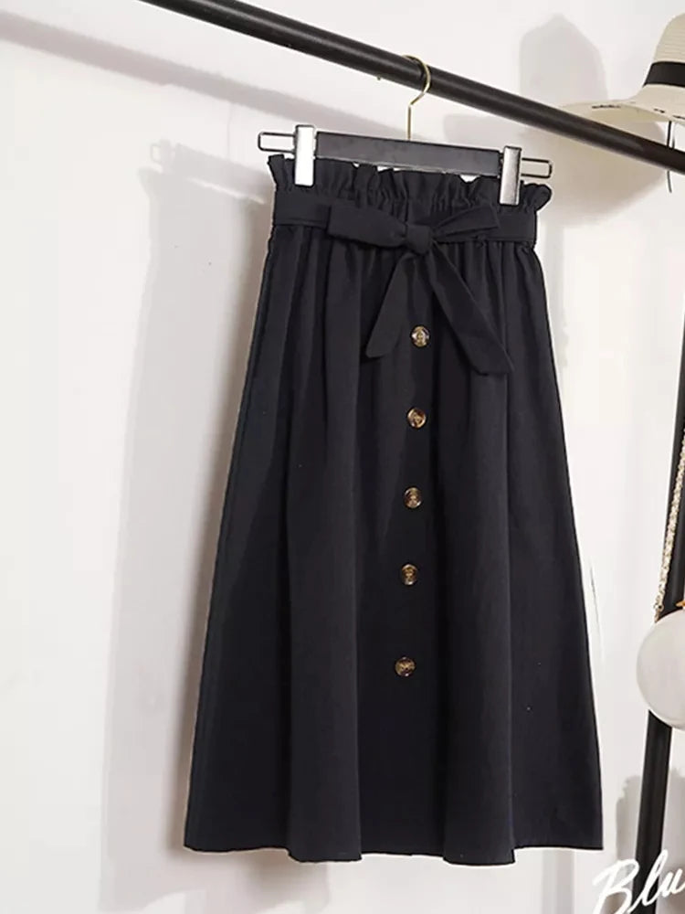 Arven Button Skirt