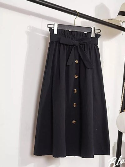 Arven Button Skirt