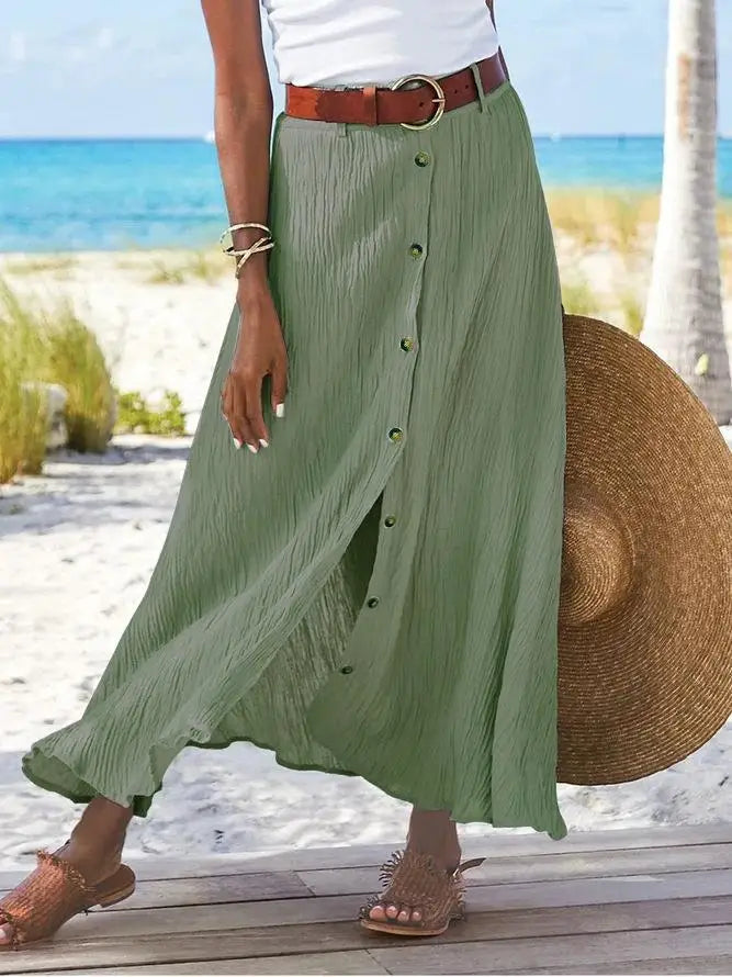 Dalilah Maxi Skirt With Buttons