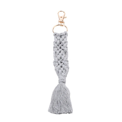Boho Style Macrame Braided Keychain