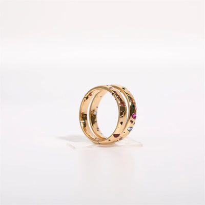 Sunfire Mosaic Ring