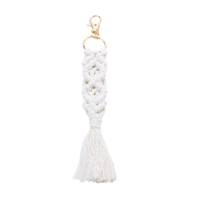 Boho Style Macrame Braided Keychain