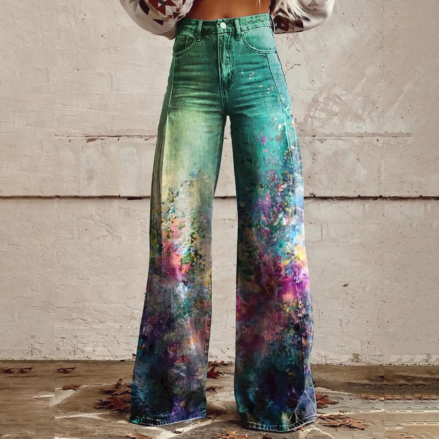 Blossom Wide Leg Flare Jeans