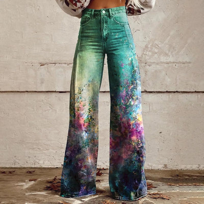 Blossom Wide Leg Flare Jeans