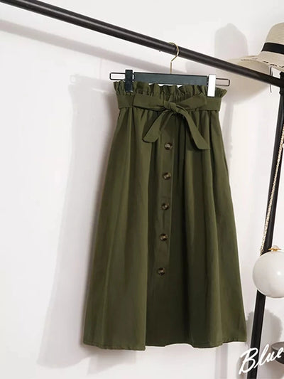 Arven Button Skirt