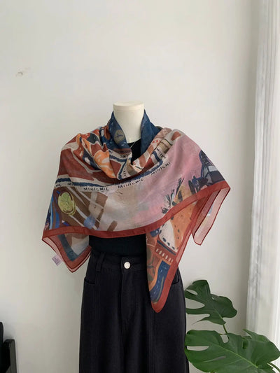 Raina French Shawl Scarf