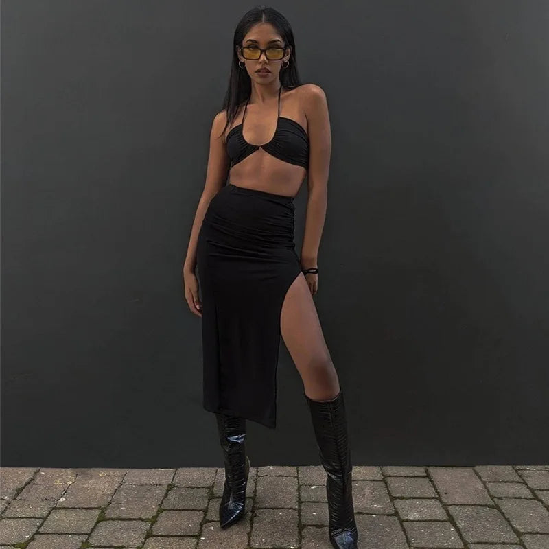 Maribelle Slit Skirt