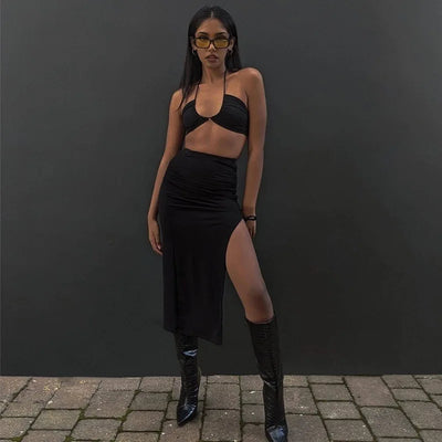 Maribelle Slit Skirt