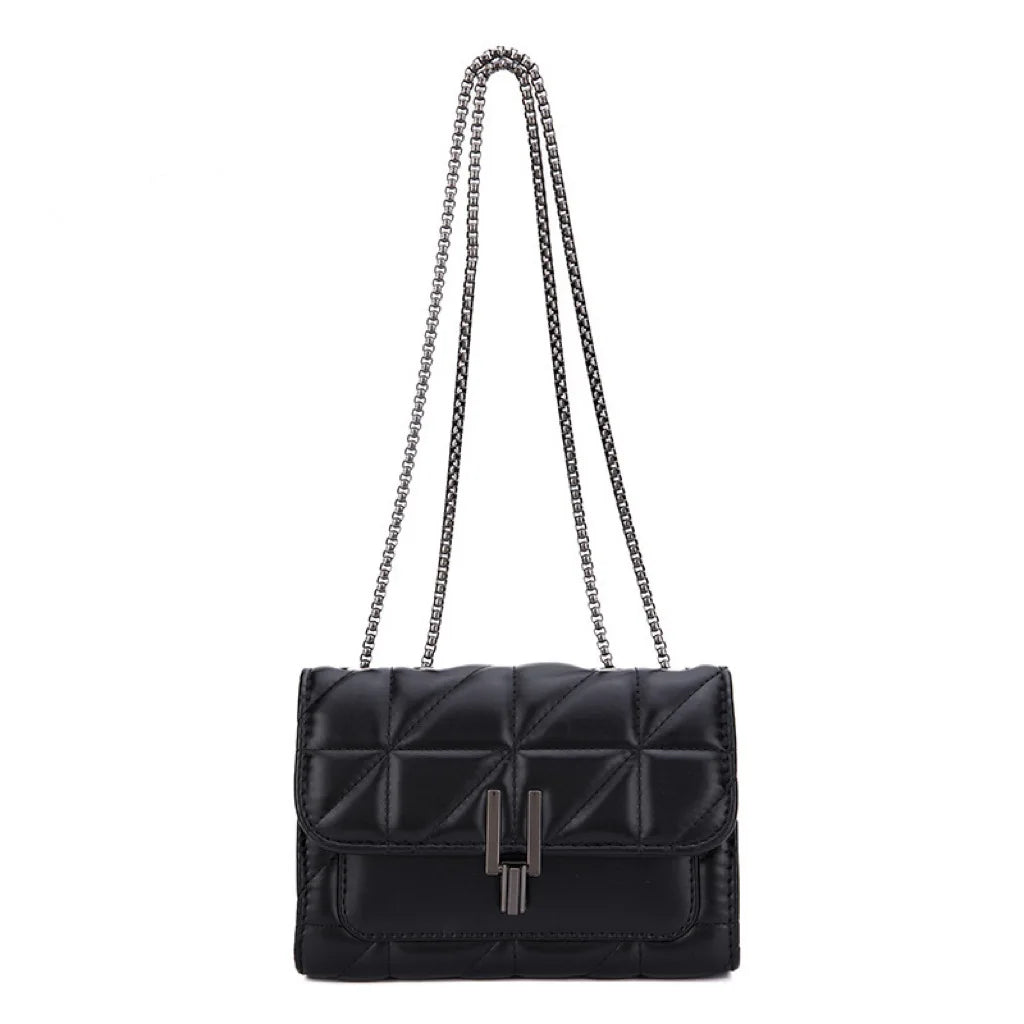 Orchid Quilted Crossbody Purse