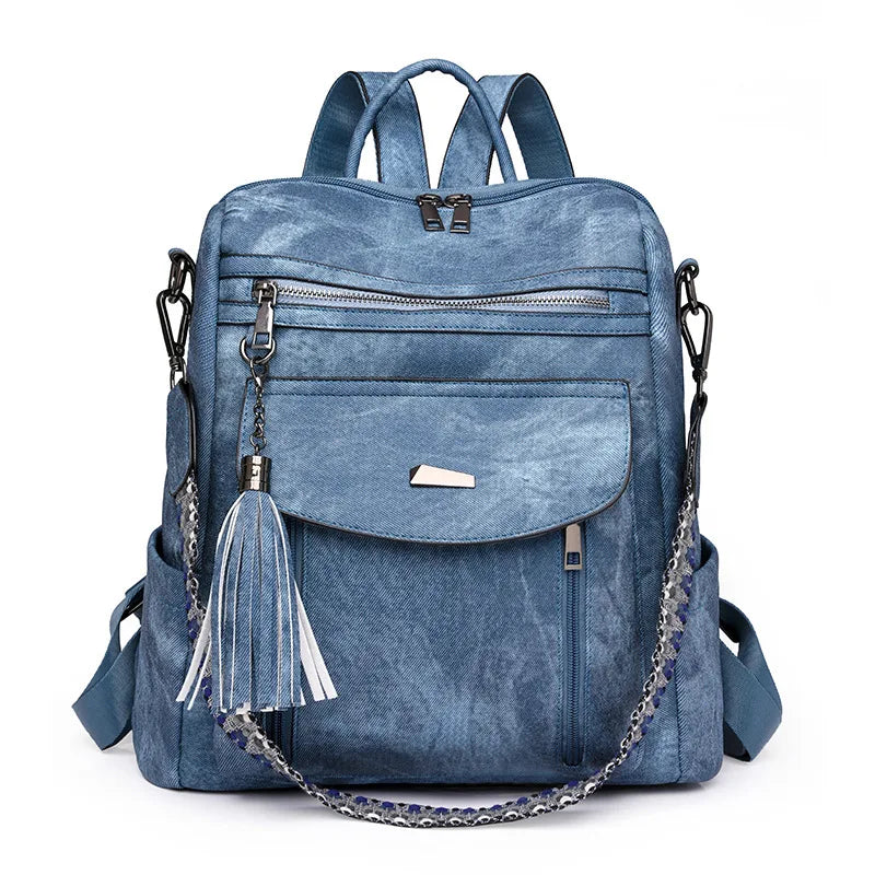Amber Dunes Leather Backpack